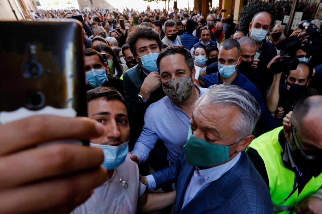 El presidente de VOX, Santiago Abascal en Murcia