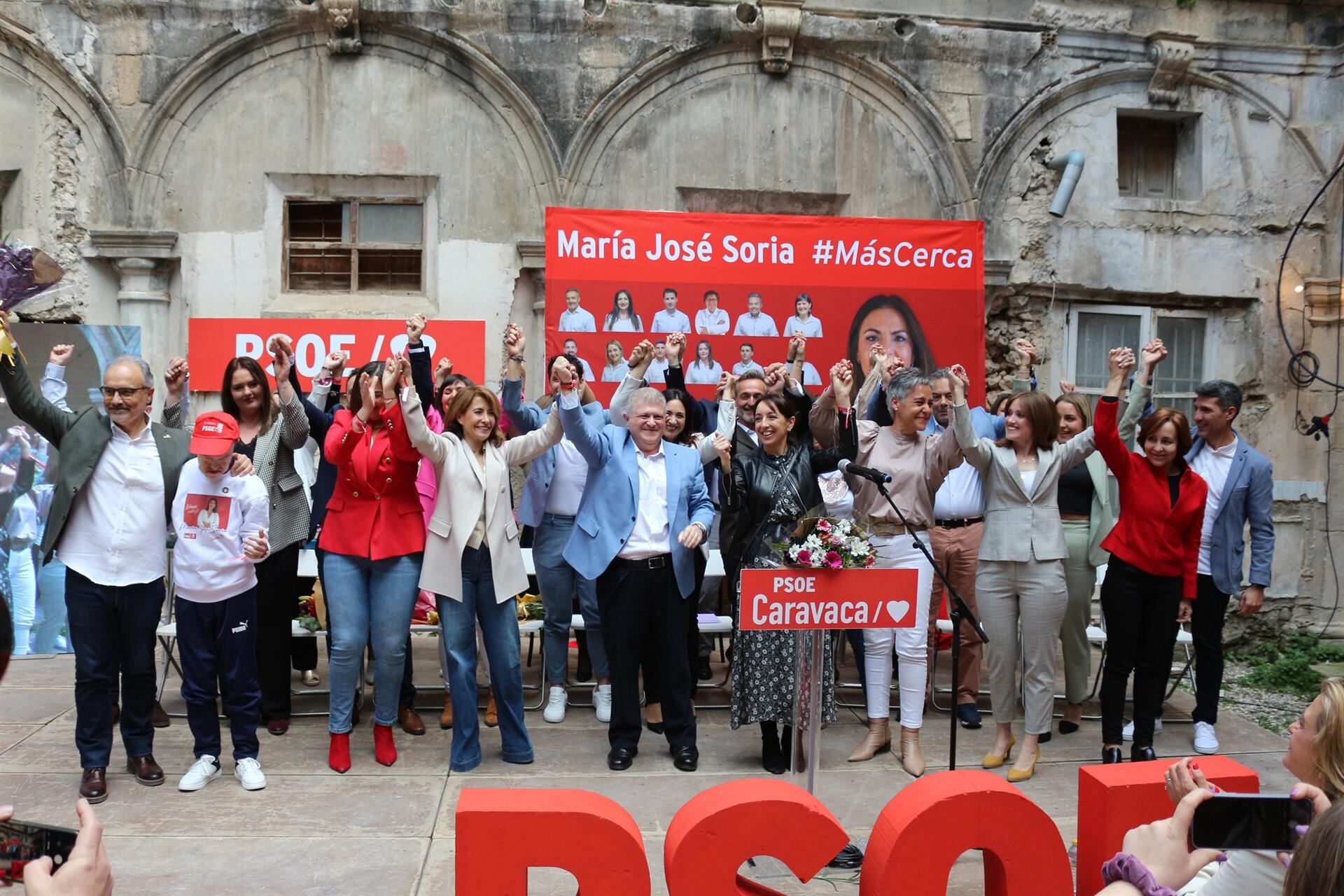 Presentación de la candidatura de María José Soria a la alcaldía de Caravaca de la Cruz