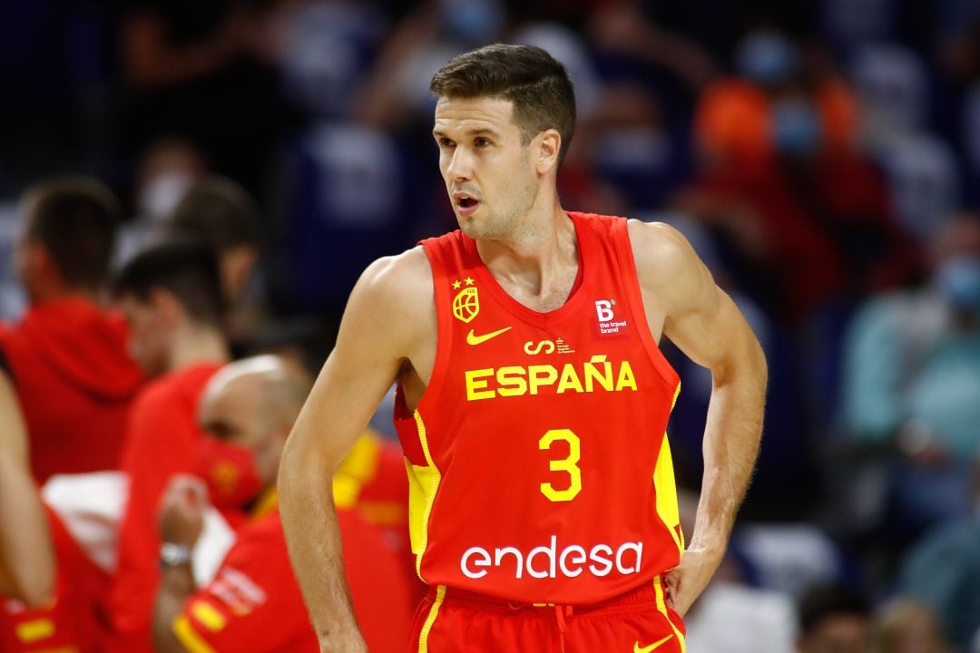 Xabier López-Arostegui jugando con la selección española