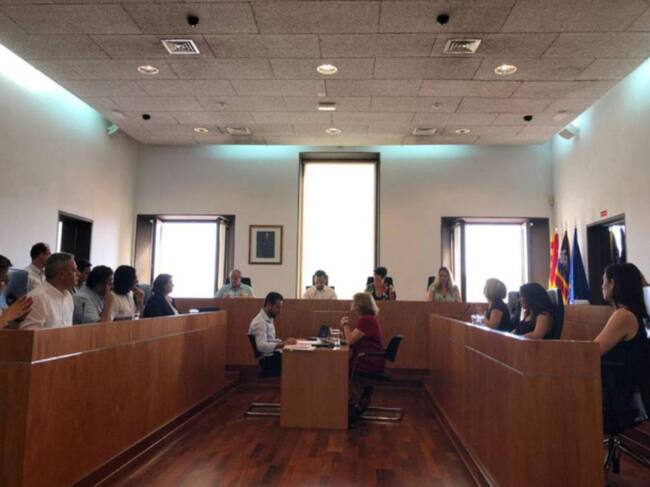 Imagen de archivo de un pleno del Ayuntamiento de Ibiza