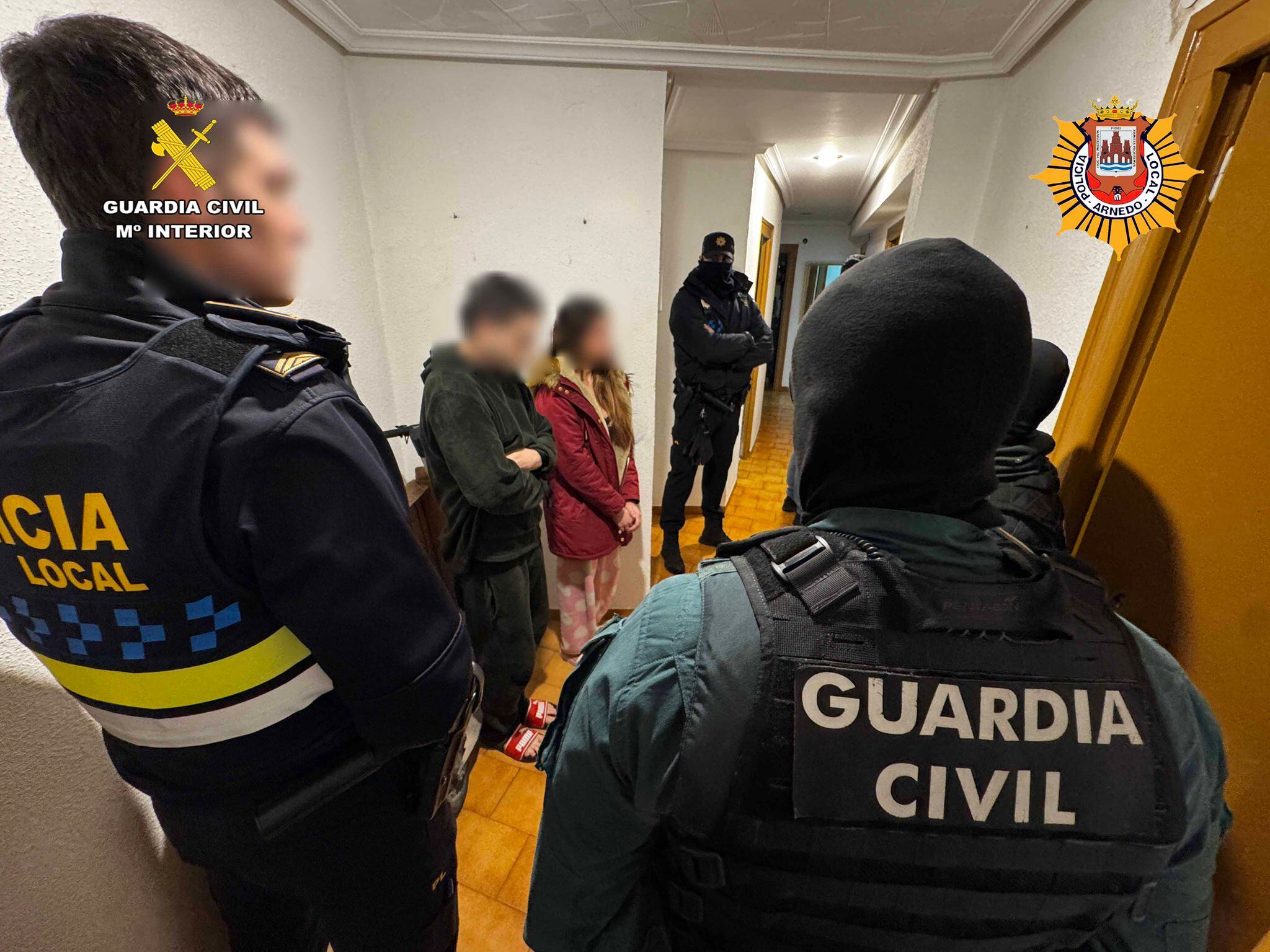 Tres personas detenidas y un punto de venta de droga desmantelado en Arnedo