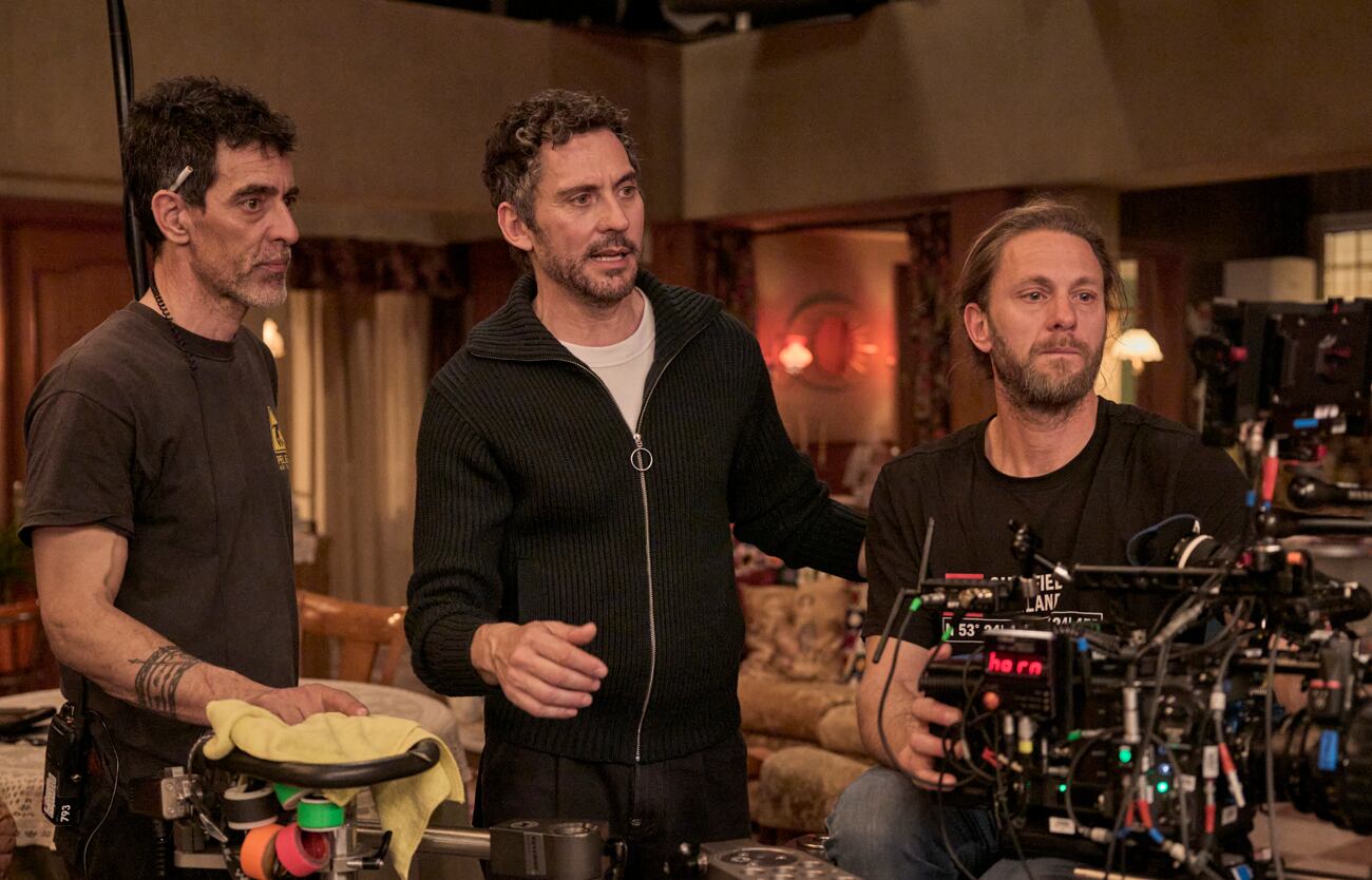 Paco León en el rodaje de una de las escenas de 'Aida y vuelta'