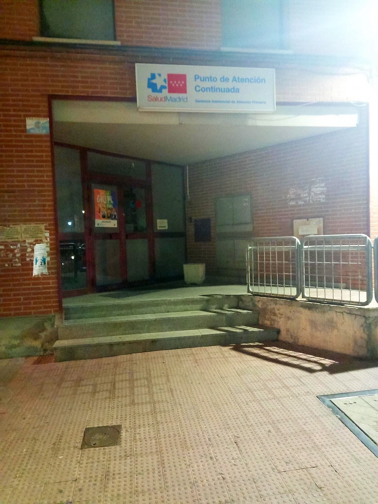 Entrada al centro de salud Dolores Soria de Pinto