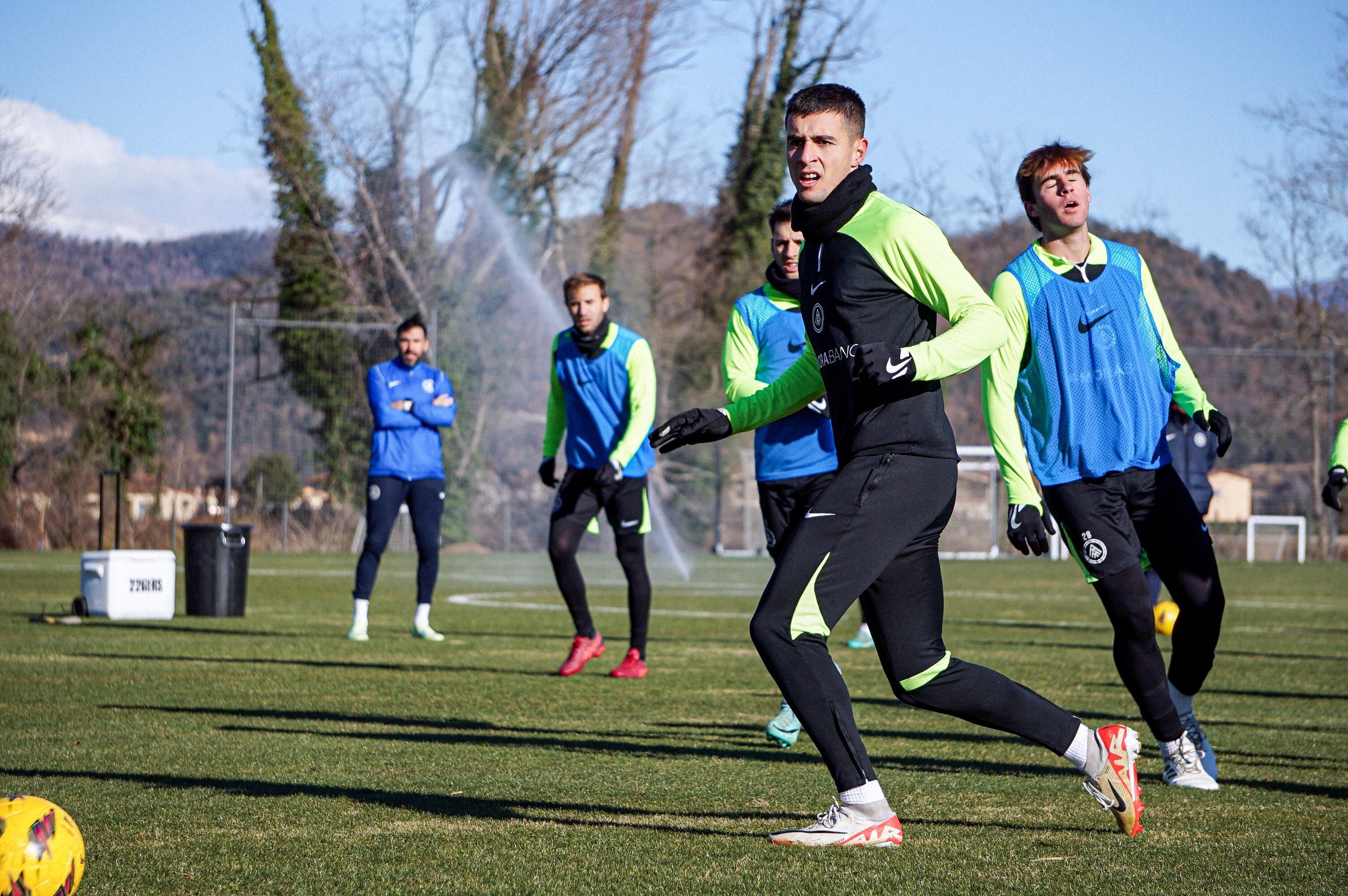 Primer entrenament de Karrika com a tricolor.