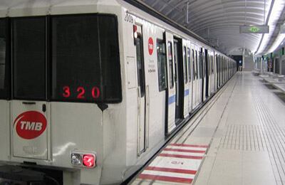 Un tren del Metro de Barcelona
