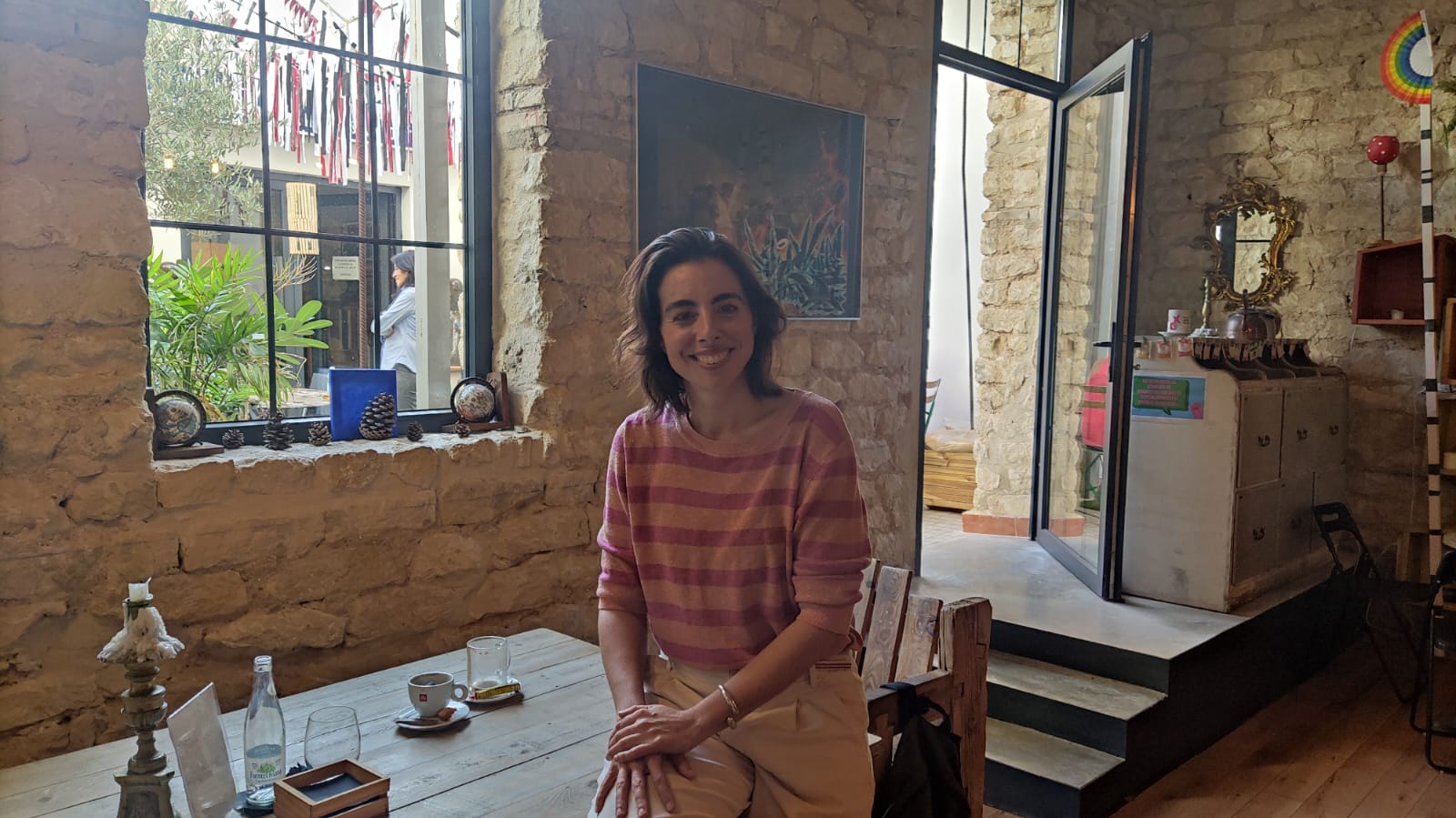 La directora de la Muestra, Mónica Pérez, durante el encuentro con los medios