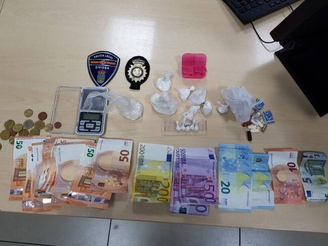 Imagen del material incautado