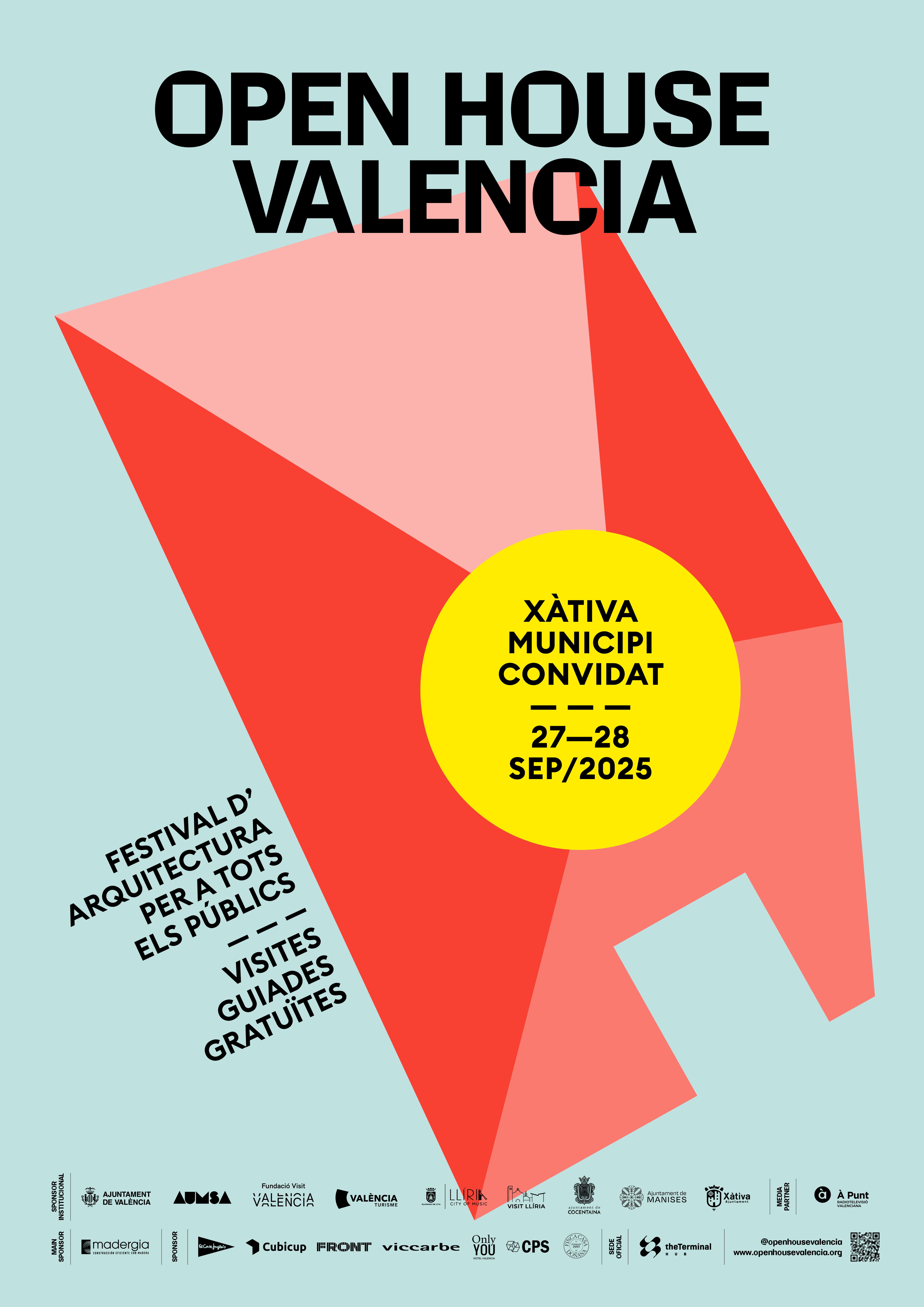 Cartel de Open House Xàtiva. Fuente: Ajuntament de Xàtiva