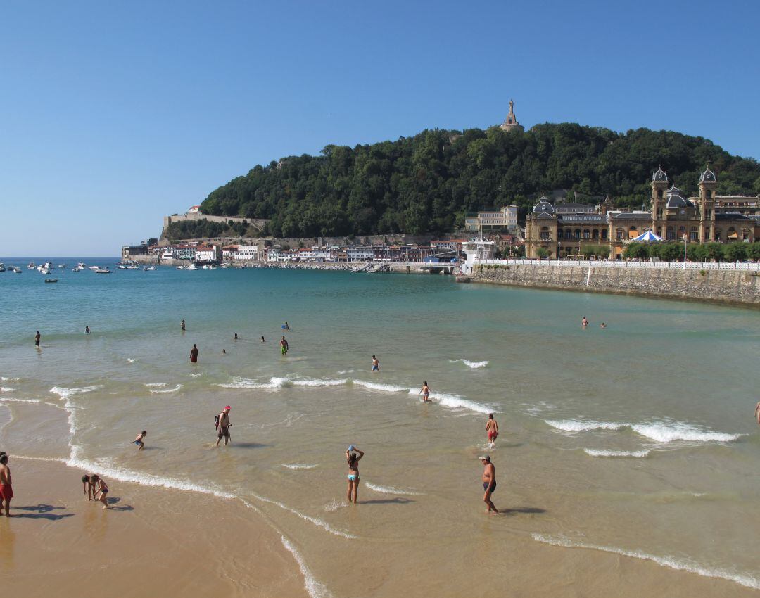 Playa de &#039;La Concha&#039; en San Sebastián. 