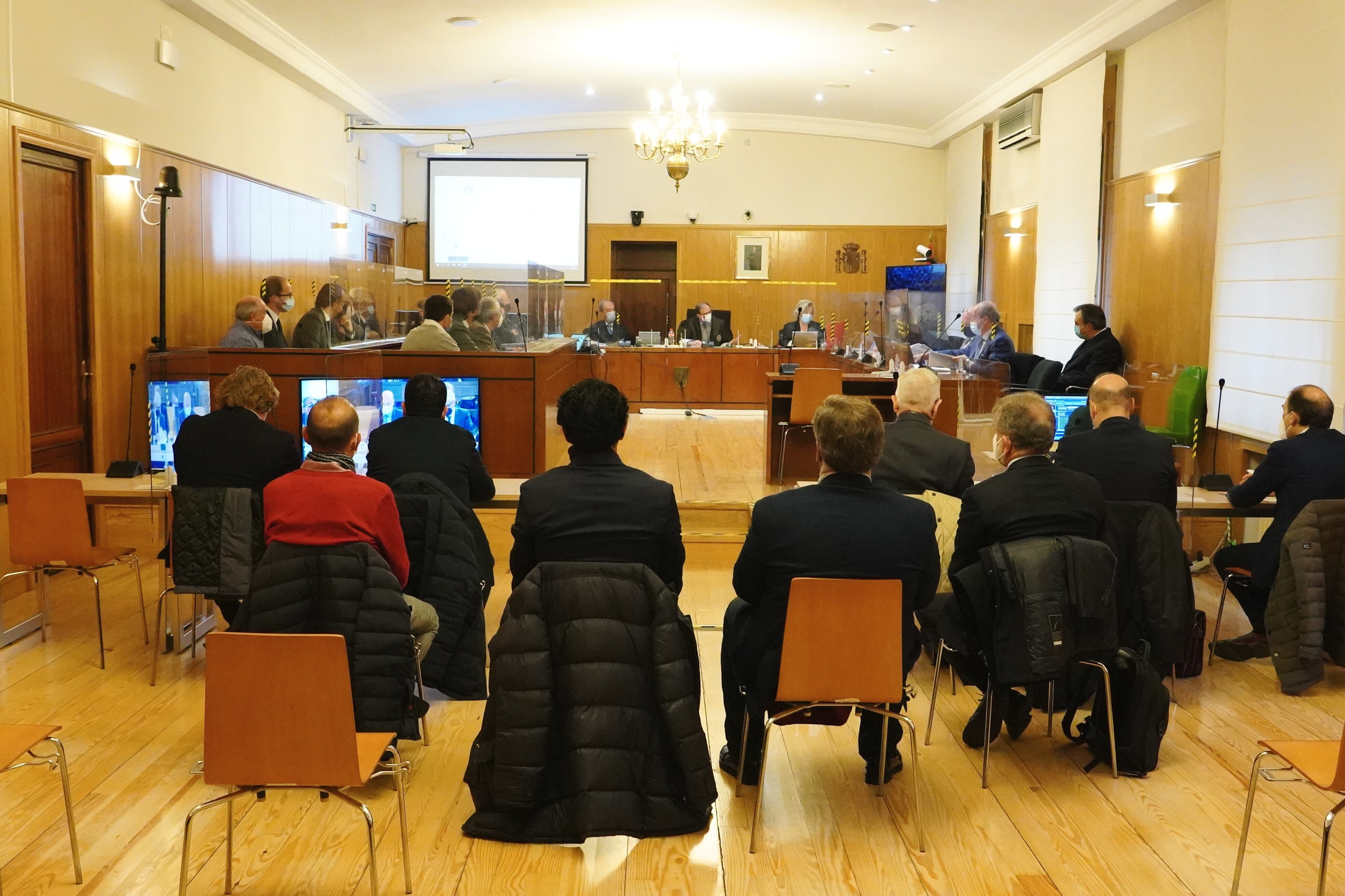 Imagen de archivo de la primera jornada del juicio por el caso de la Perla Negra