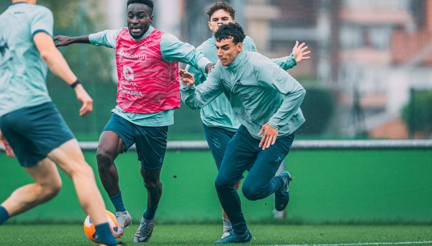 Ángel Pérez, ante Lago Junior esta mañana.