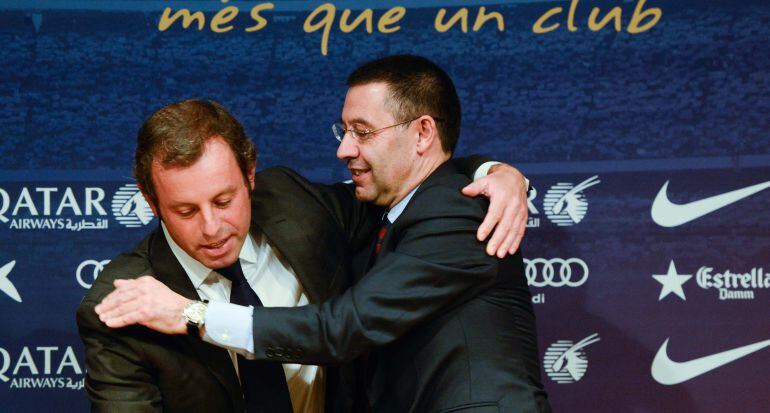 Sandro Rosell y Josep Maria Bartomeu.