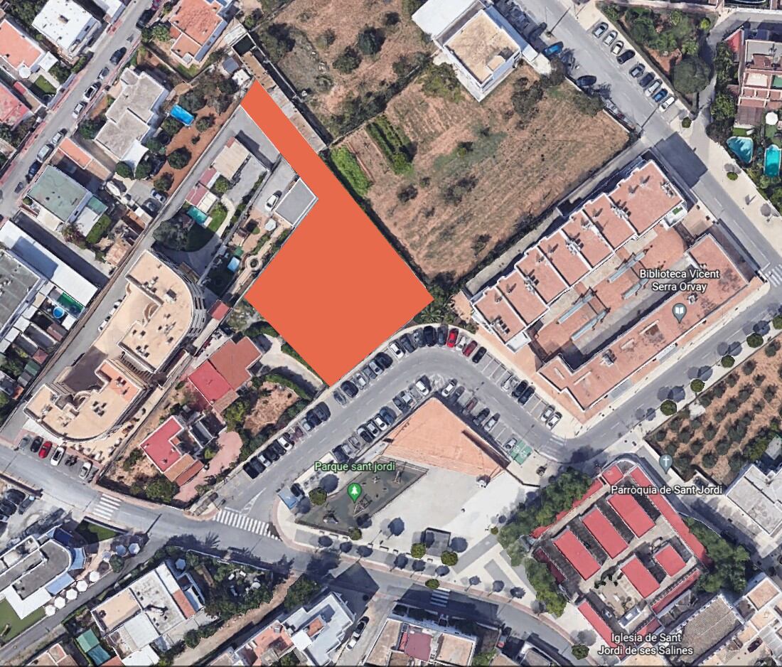 Plano de la zona donde se ha comprado el solar