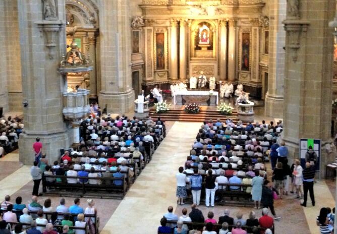 La homilía se ha realizado en el marco del día de la Virgen en la Semana Grande donostiarra