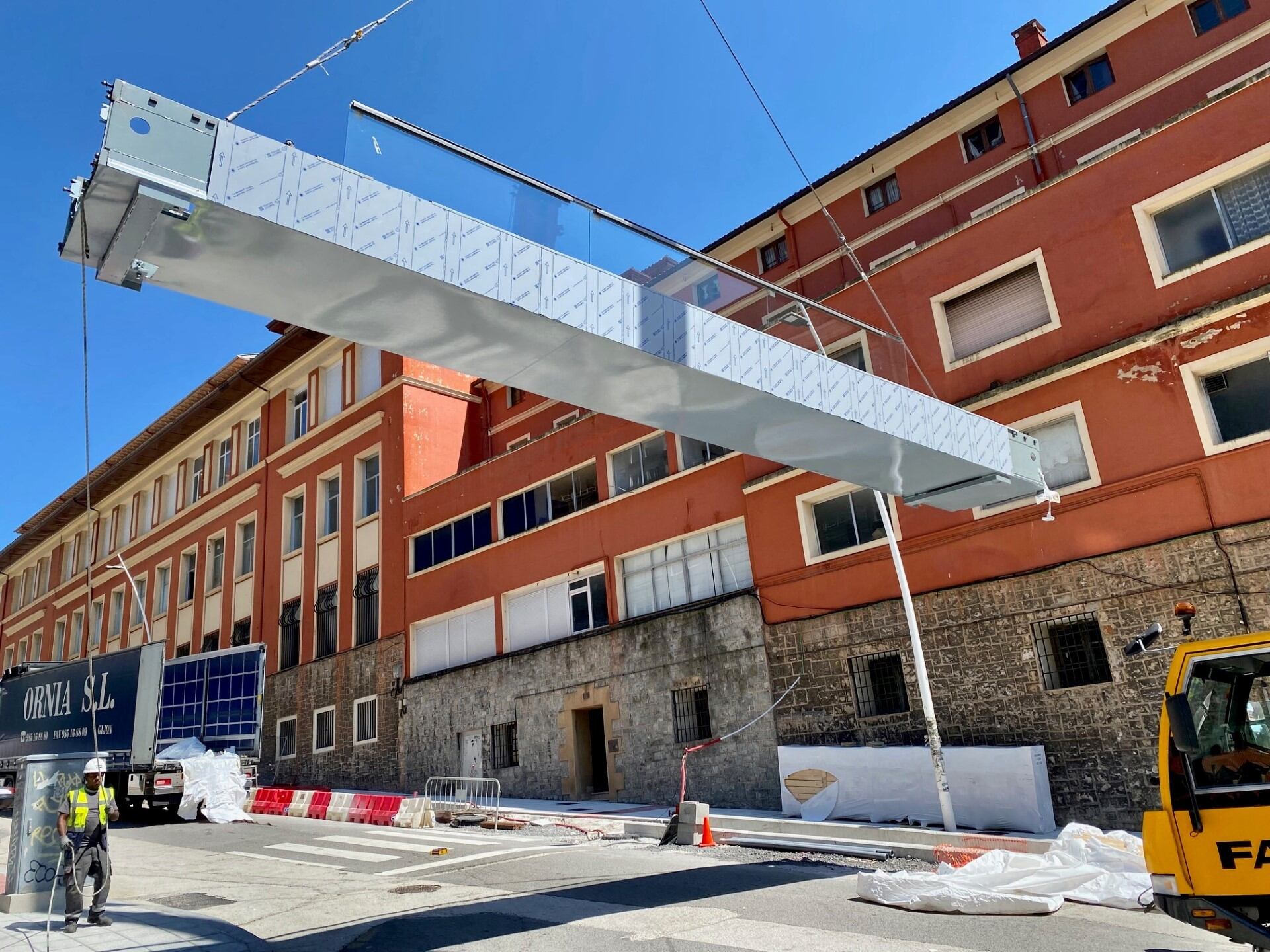 Obras de las escaleras mecánicas de Canalejas