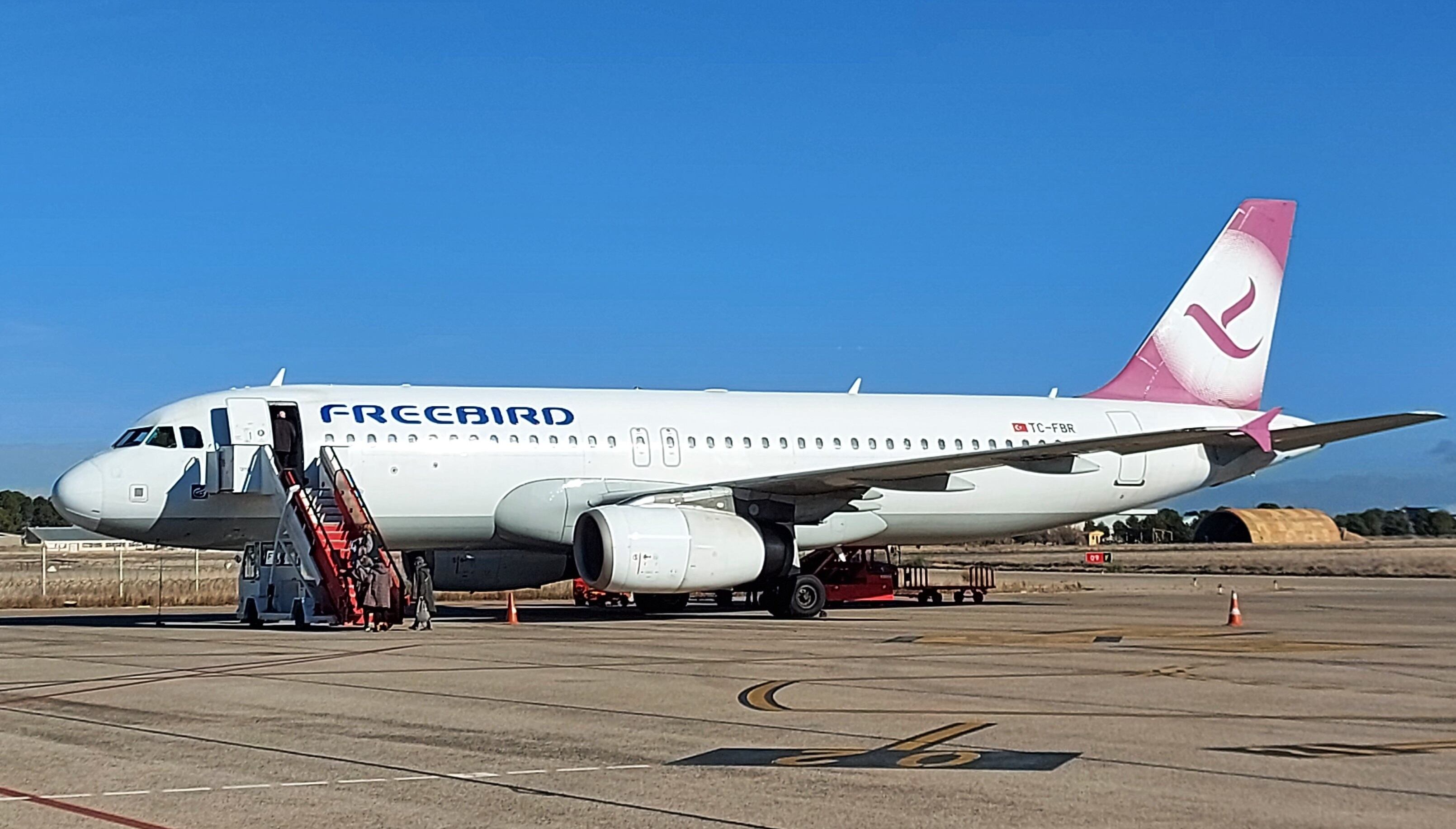 Imagen del vuelo de este miércoles en el aeropuerto de Albacete