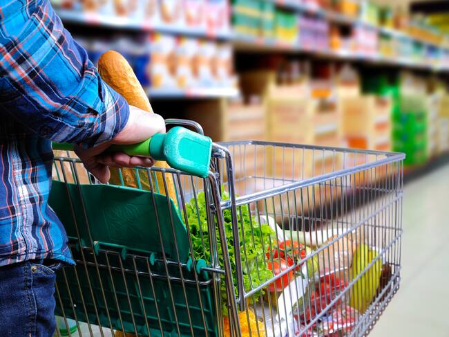 Imagen de archivo de un carrito de supermercado