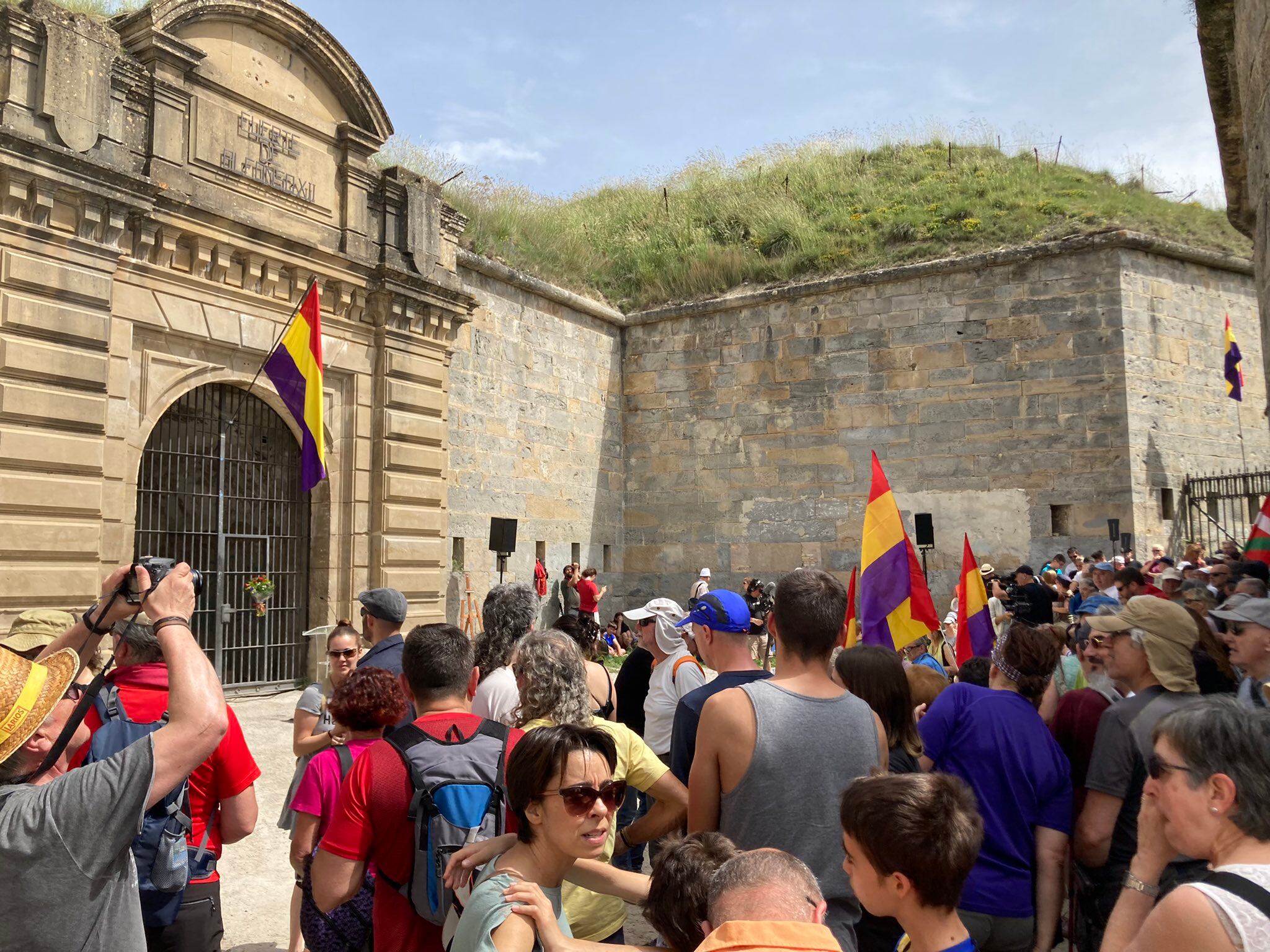 Homenaje en el Fuerte San Cristóbal