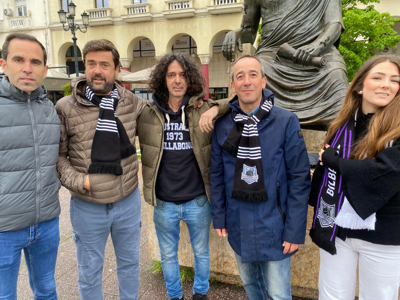 "Para uno de Bilbao, esto es un partido normal": la afición del Bilbao Basket ya calienta la final europea en Salónica