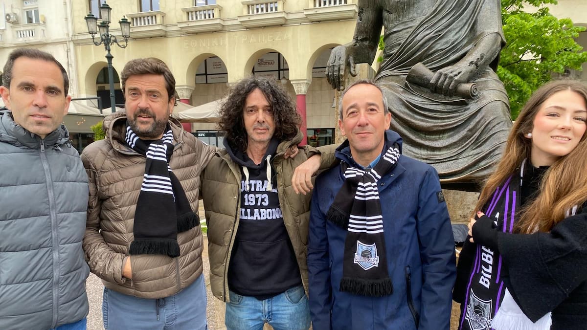 "Para uno de Bilbao, esto es un partido normal": la afición del Bilbao Basket ya calienta la final europea en Salónica