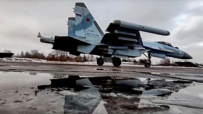 Imagen de archivo de un caza ruso.