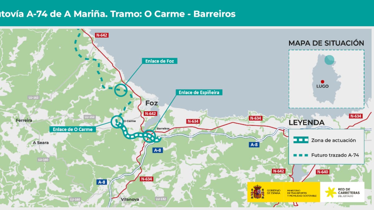 Foz y Barreiros celebran “con cautela” la aprobación del primer tramo de la Autovía da Costa