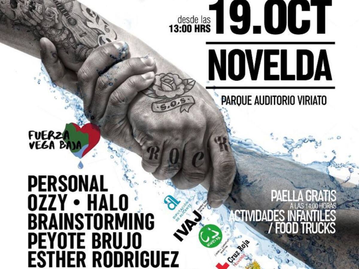 Novelda albergará un evento musical solidario para los damnificados de la Vega Baja