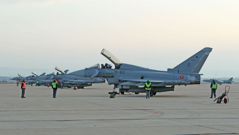 Aviones Eurofighter de la Base Aérea de Los Llanos vigilarán el espacio aéreo de Estonia, Letonia y Lituania