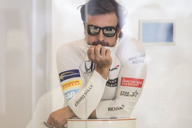 Fernando Alonso, en el circuito Gilles Villeneuve de Montreal (Canadá).