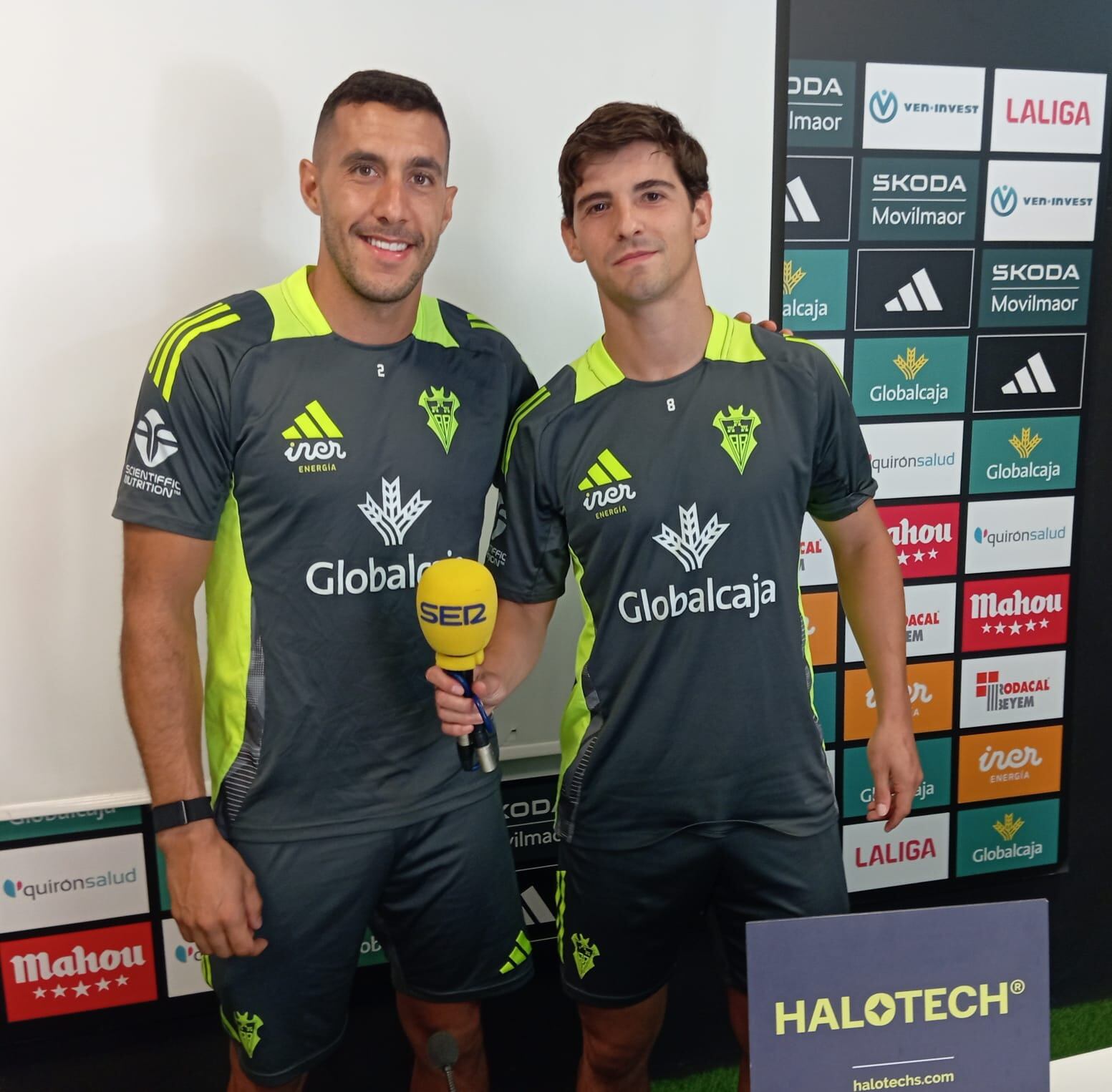 Álvaro Rodríguez y Riky en la Ciudad Deportiva del Albacete