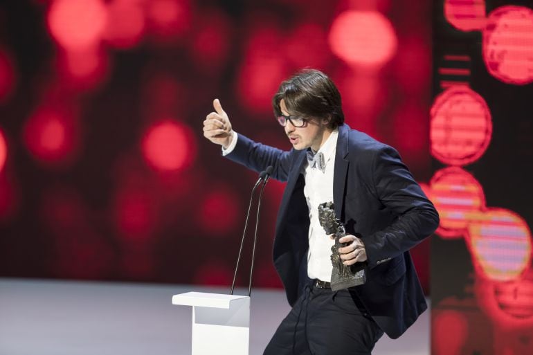 Andrés Goteira, con el premio al mejor director