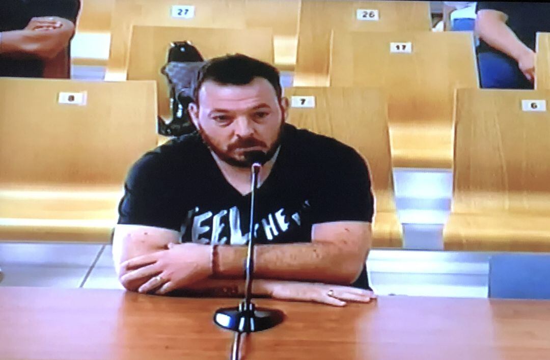 Rubén Suárez, compareciendo en el juicio del Levante-Zaragoza.