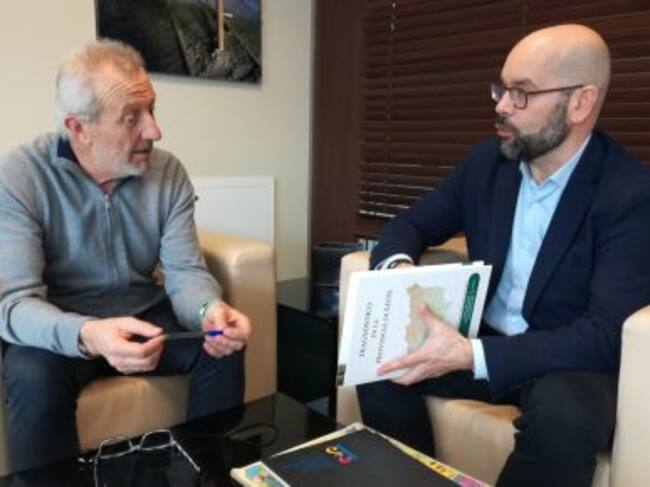 Director General de la Fundación Ciudad de la Energía (CIUDEN), Arsenio Terrón y Director General de la Fundación Santa Bárbara, Manuel Álvarez