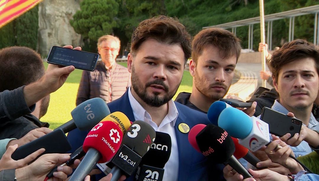 El portavoz de ERC en el Congreso, Gabriel Rufián.