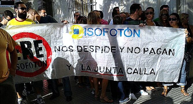 Los trabajadores despedidos piden a la Sala de lo Social del TSJA la nulidad del ERE de Isofotón