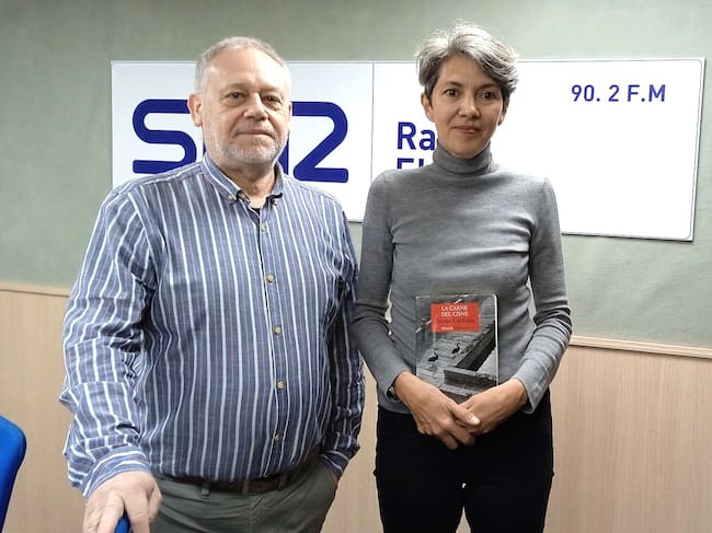 Juan Vera, presidente de la Asociación Cultural Farfanías, y Teresa Cardona.