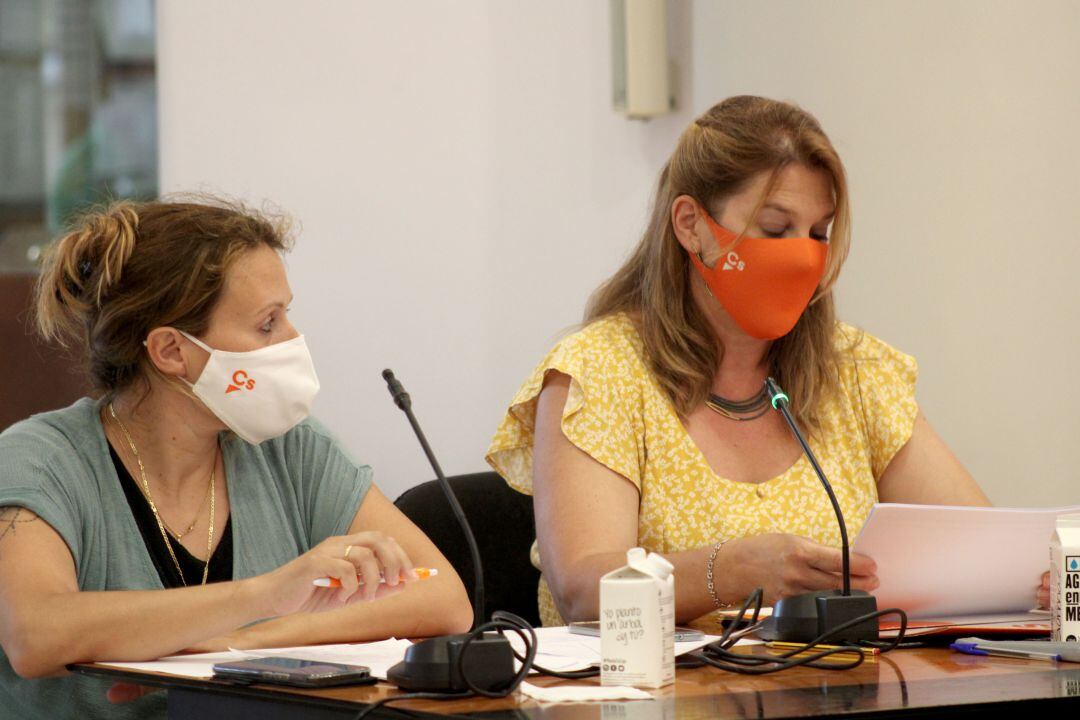 Las concejalas del grupo municipal Ciudadanos en el Ayuntamiento de Dénia.