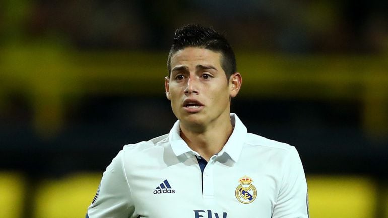 James Rodríguez en el pasado encuentro frente al Dortmund