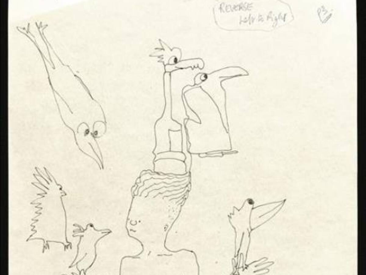 Un centenar de dibujos y manuscritos de John Lennon se exponen antes de la subasta