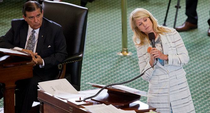 Parte de la intervención de Wendy Davis en el senado de Texas