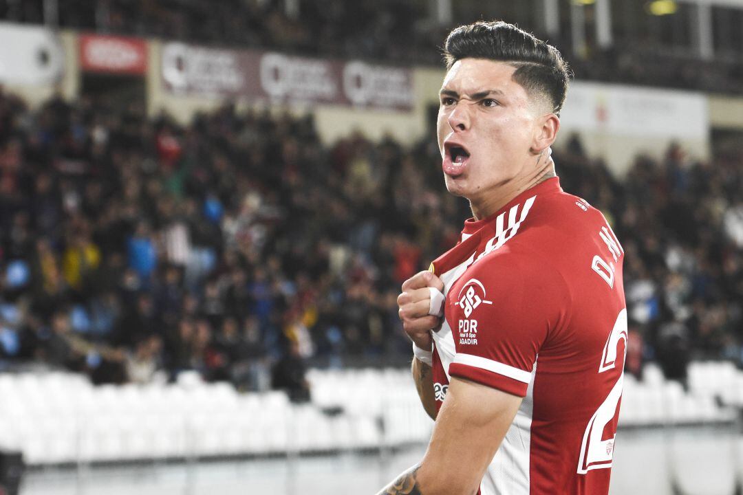Darwin Núñez en su etapa en el Almería.
