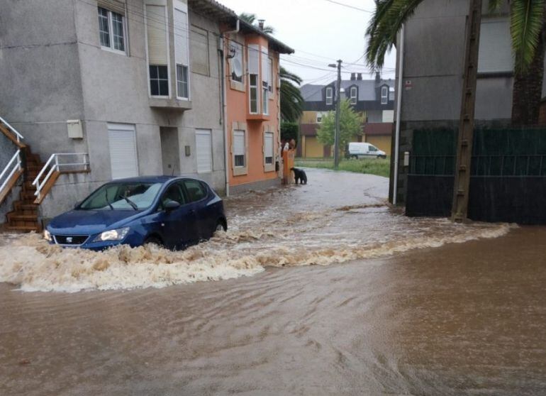 Inundaciones en el barrio La Pedreguera, Duález