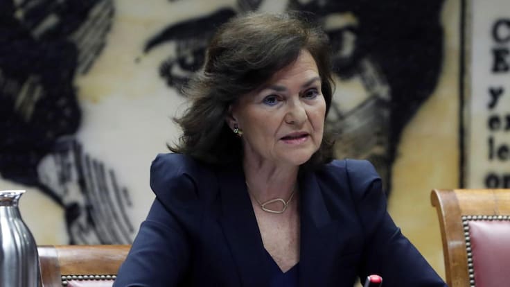 Carmen Calvo: "Creo que el día 21 habrá encuentro entre Sánchez y Torra"