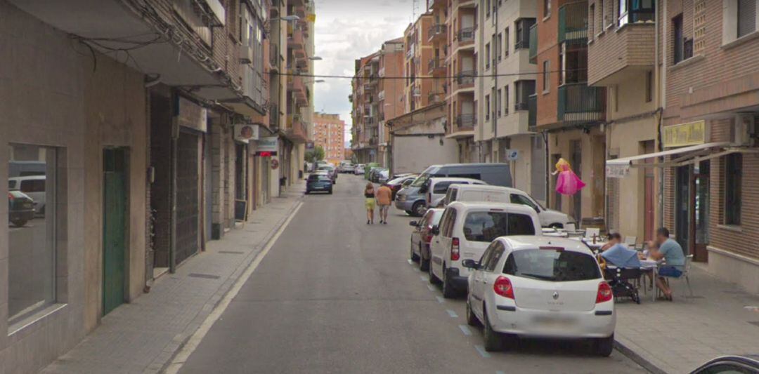 Visión del principio de la Calle de La Estación.