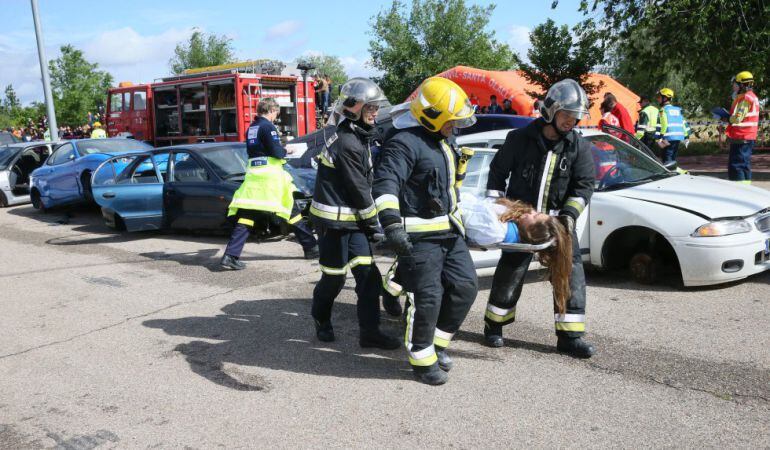 Los simulacros cuentan con la participación de todos los servicios de emergencias