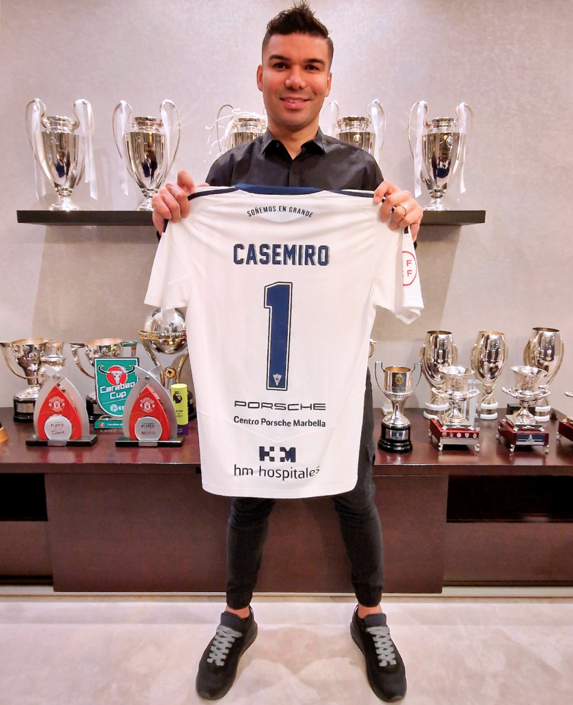 El jugador del Manchester United Carlos Henrique Casemiro, nuevo accionista del Marbella