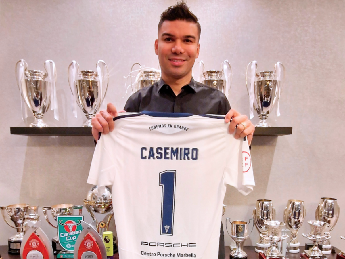 El centrocampista del Manchester United Carlos Casemiro nuevo accionista del Marbella