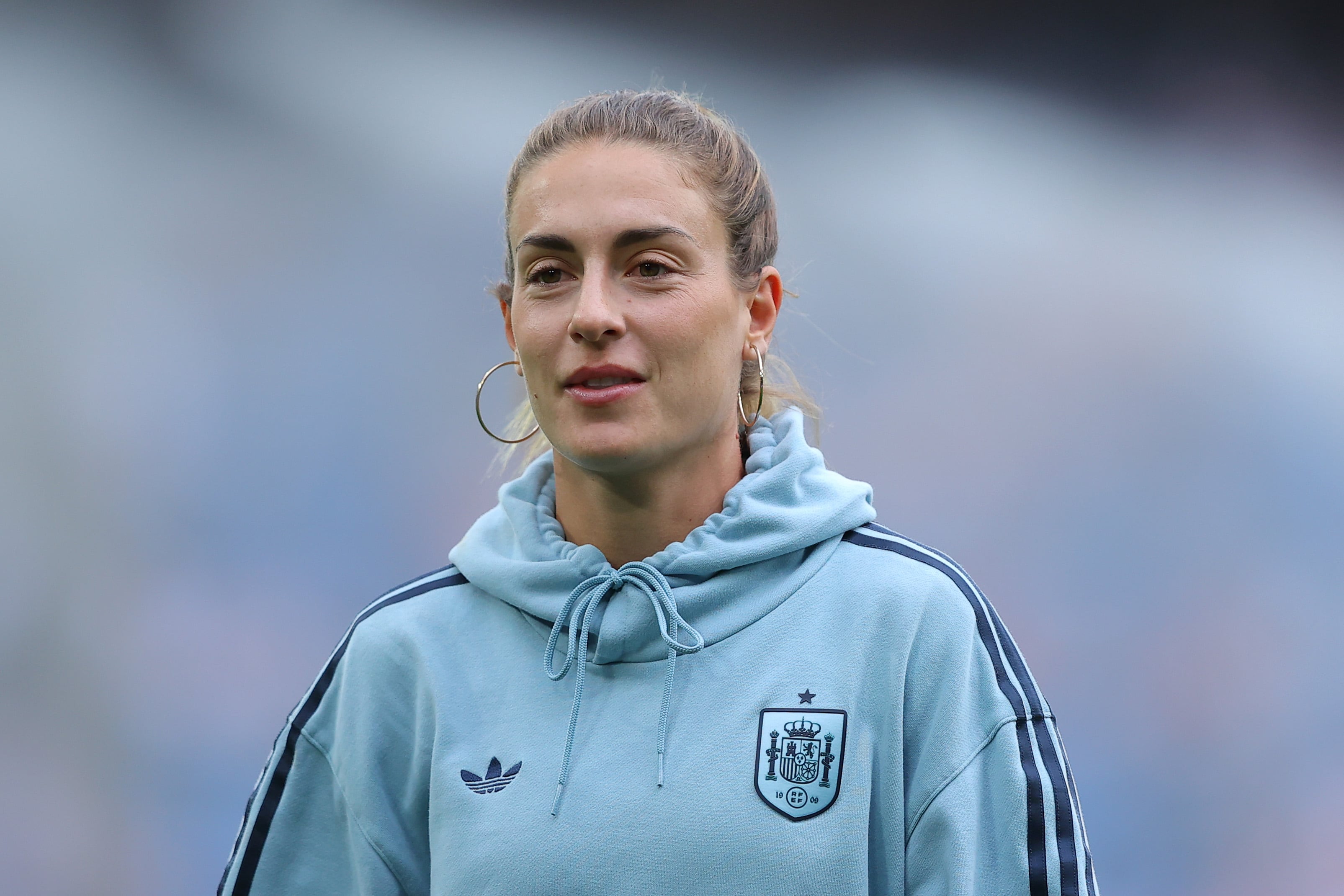 BASEL, SWITZERLAND - JULY 27: Alexia Putellas of Spain looks on prior to the UEFA Women's EURO 2025 Final match between England and Spain at St. Jakob-Park on July 27, 2025 in Basel, Switzerland. (Photo by James Gill - Danehouse/Getty Images)