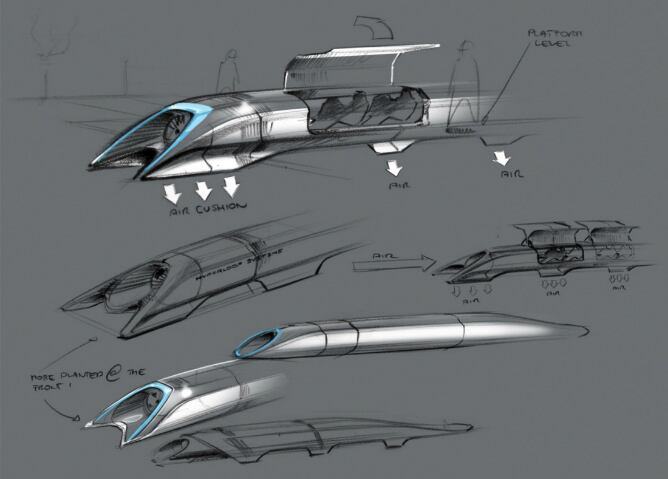 Imagen de Hyperloop, el nuevo transporte terrestre que según los creadores rozaría la barrera de la luz