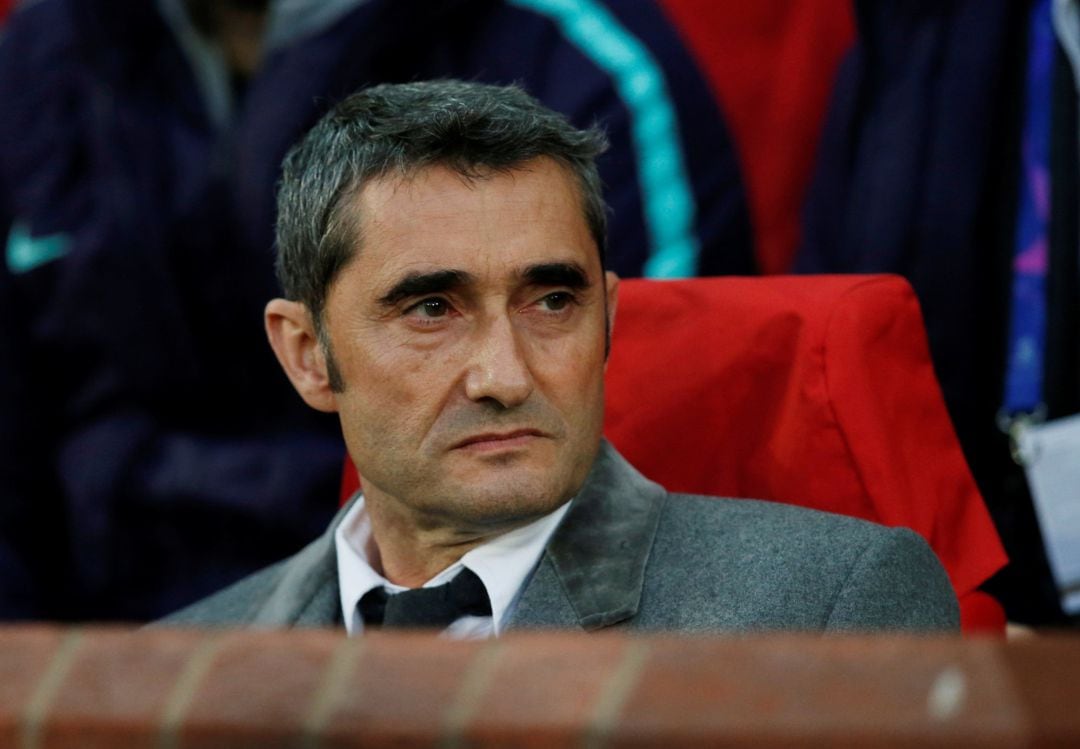 El técnico del Barcelona Ernesto Valverde.